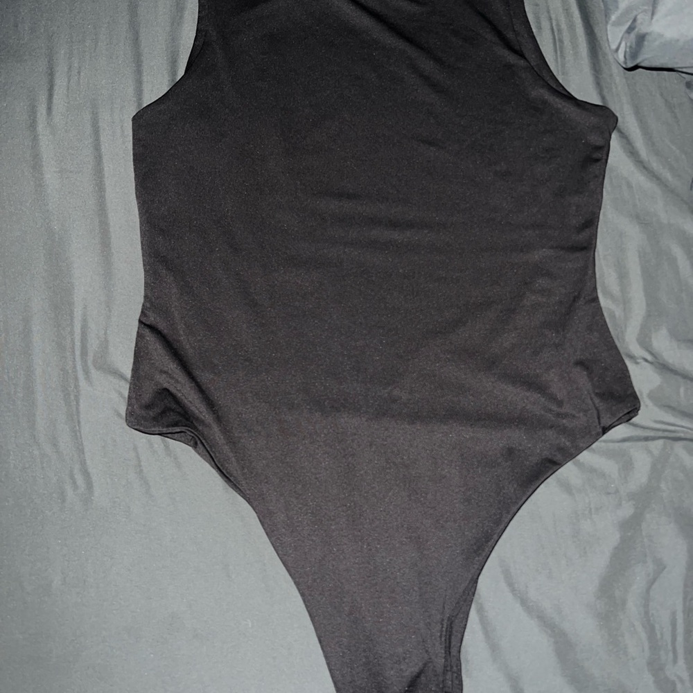 Classic Black Sleeveless Bodysuit - Women's Essential
